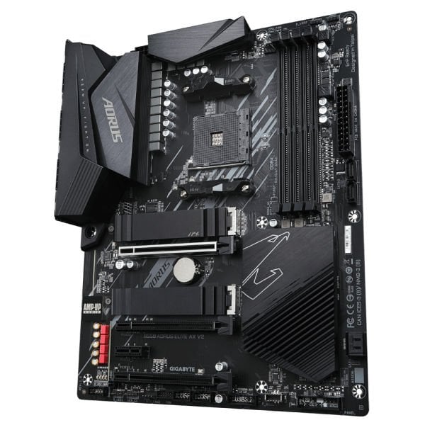 GIGABYTE B550 AORUS ELITE AX V2 4xDDR4 DP/HDMI 2xM.2 AM4 ANAKART, Dual PCIe 4.0/3.0 x4 M.2 with Dual Thermal Guards, Intel® WiFi 6 802.11ax, 2.5GbE LAN, Front USB Type-C™, RGB FUSION 2.0, Q-Flash Plus