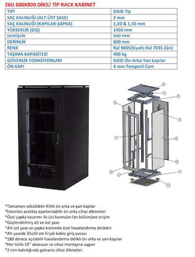 26U 600x800 Kabinet Fiyat