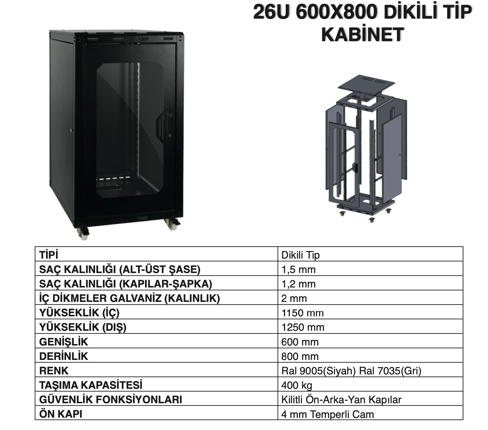 26u 600x800 kabinet