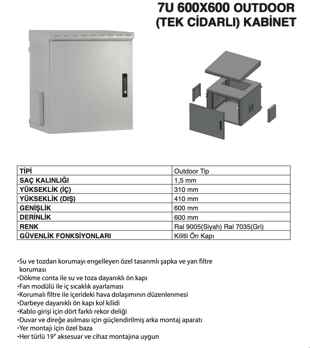 7u 600x600 tek çidar outdoor