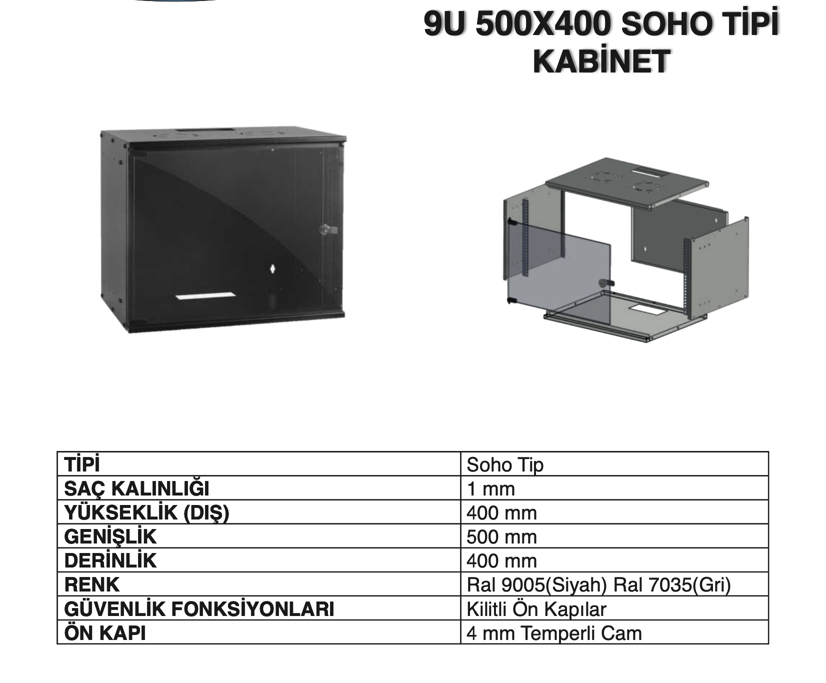 9U50x40 Kabiner