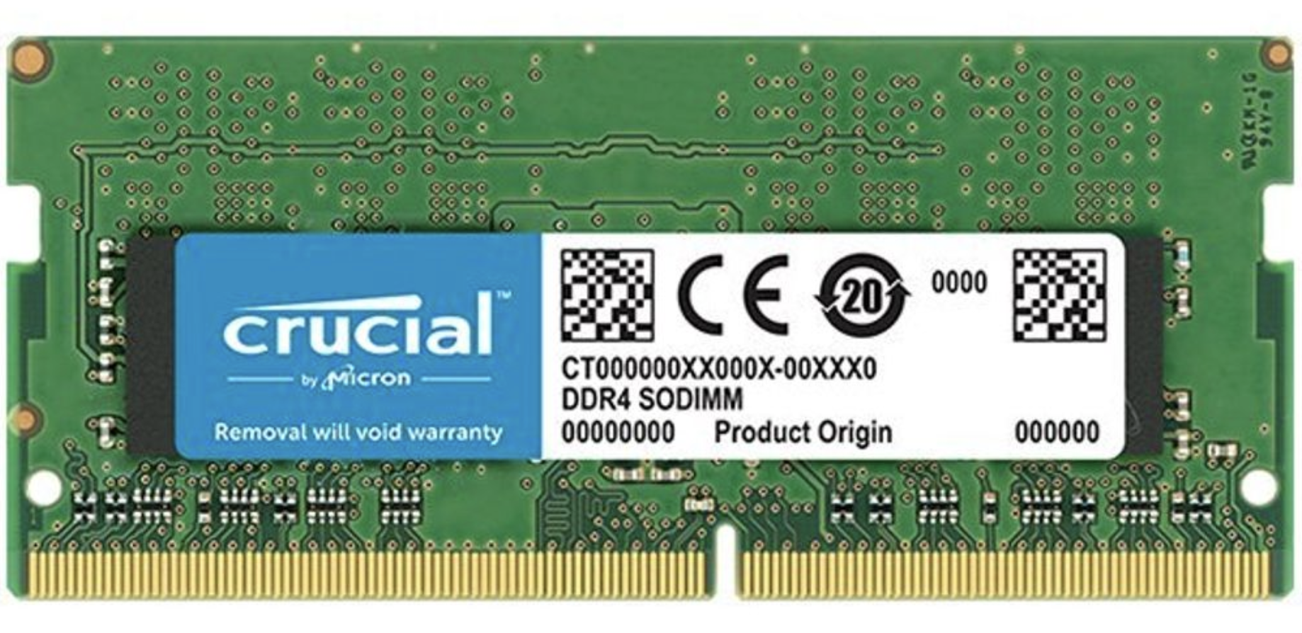 CRUCIAL 32GB 3200Mhz DDR4 NOTEBOOK RAM BULK CRUSO3200/32