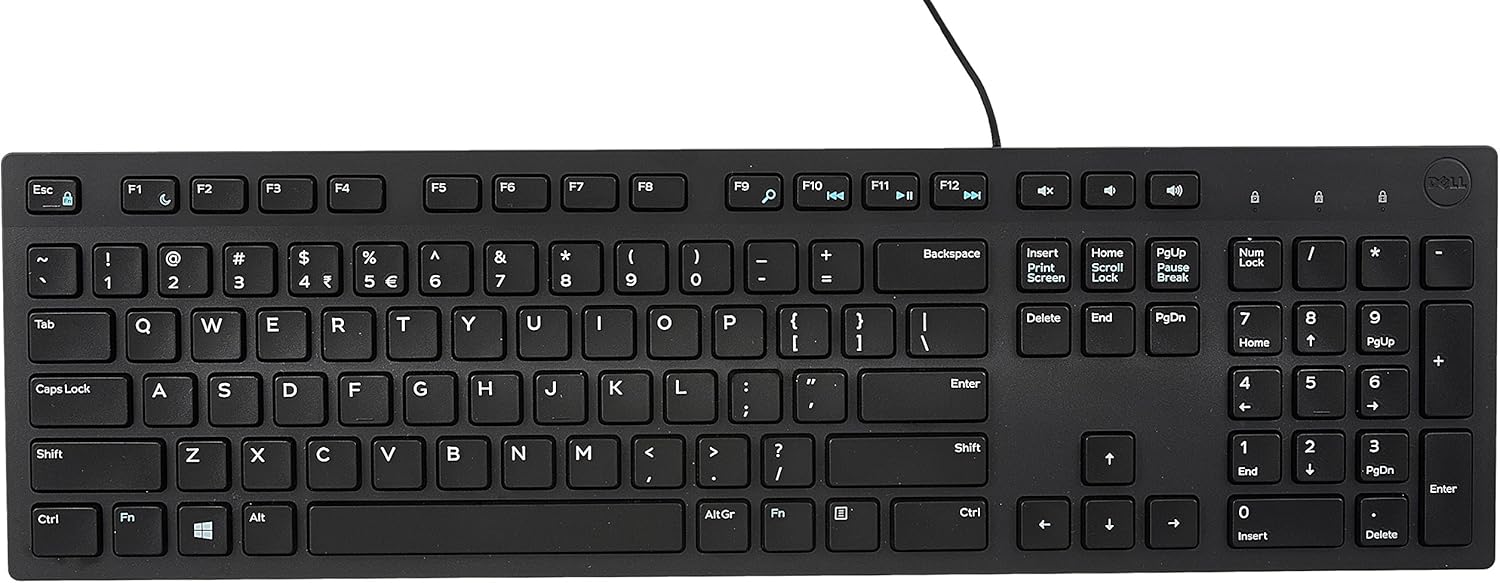 DELL KB216 (580-ADHQ) KABLOLU SİYAH Q-TR KLAVYE