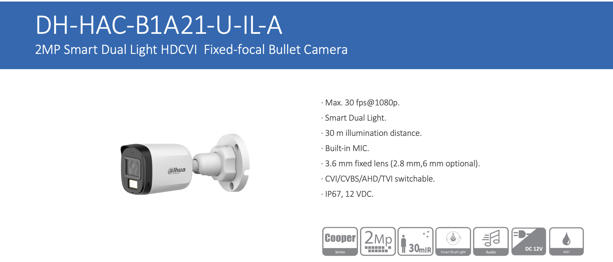 Dahua HAC-B1A21P-U-IL-A fiyat
