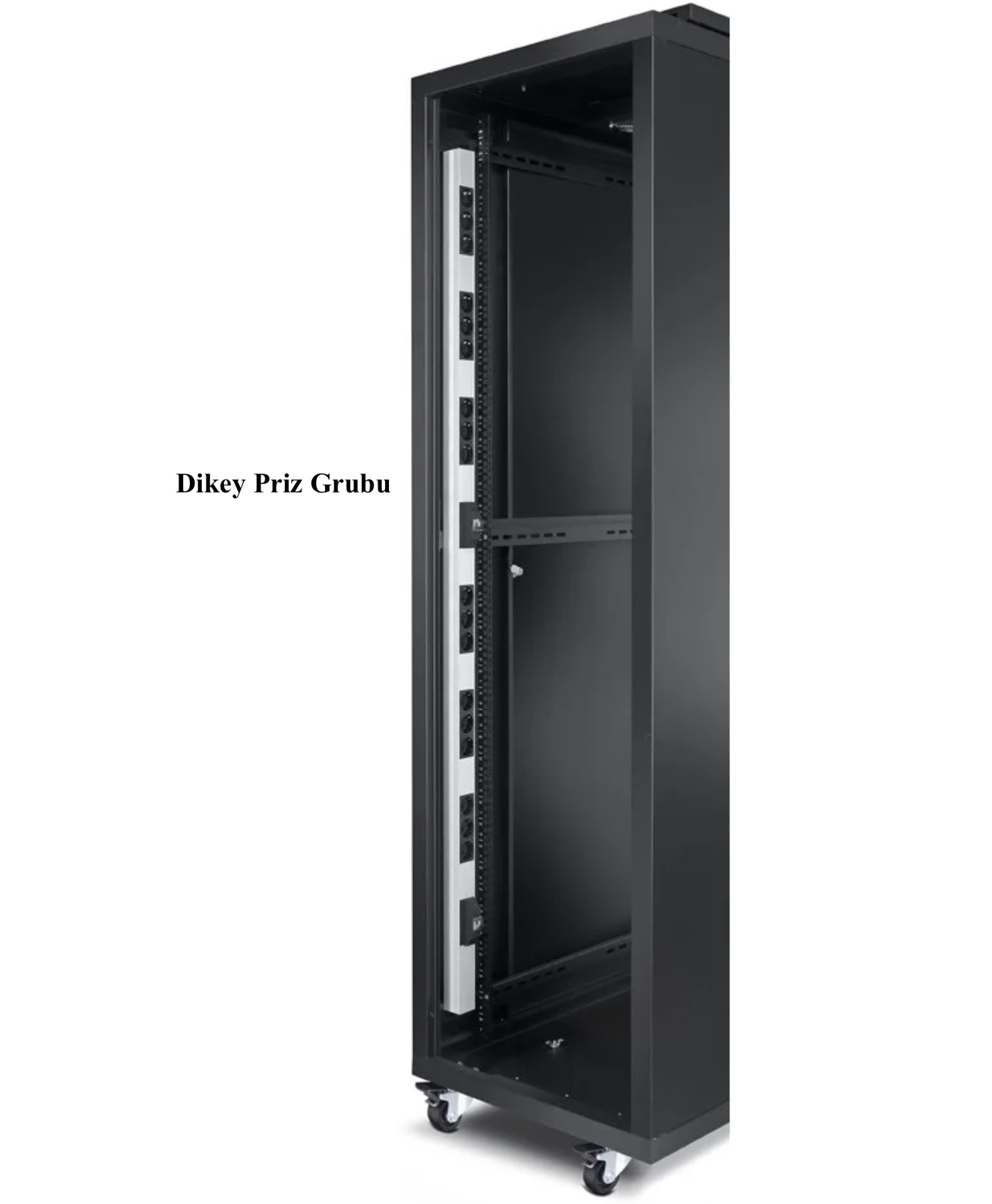 Formrack 36U 18 li (9+9) Sigortalı Dikey Priz Grubu