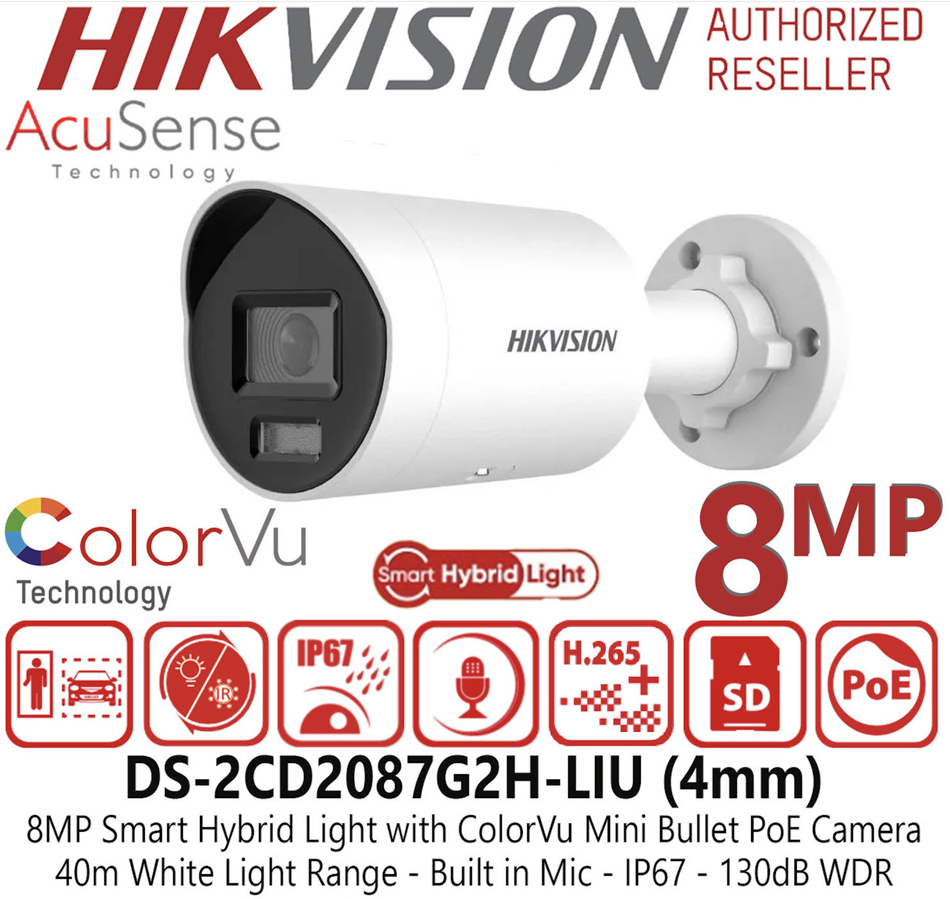  Hikvision DS-2CD2087G2H-LI(U) en ucuz