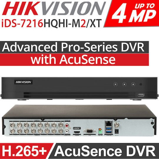 Hikvision iDS-7216HQHI-M2/XT 16 Kanal AcuSense DVR