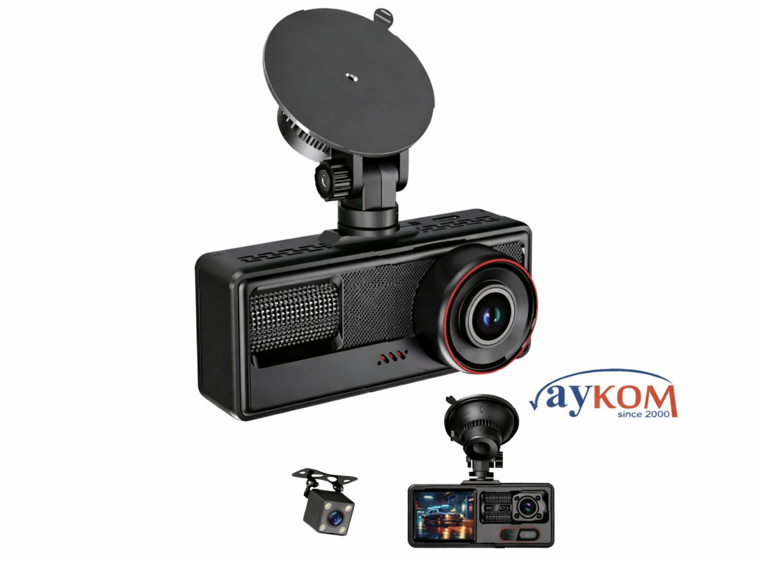 INOX X604 3 KAMERALI WIFI ARAÇ KAMERASI