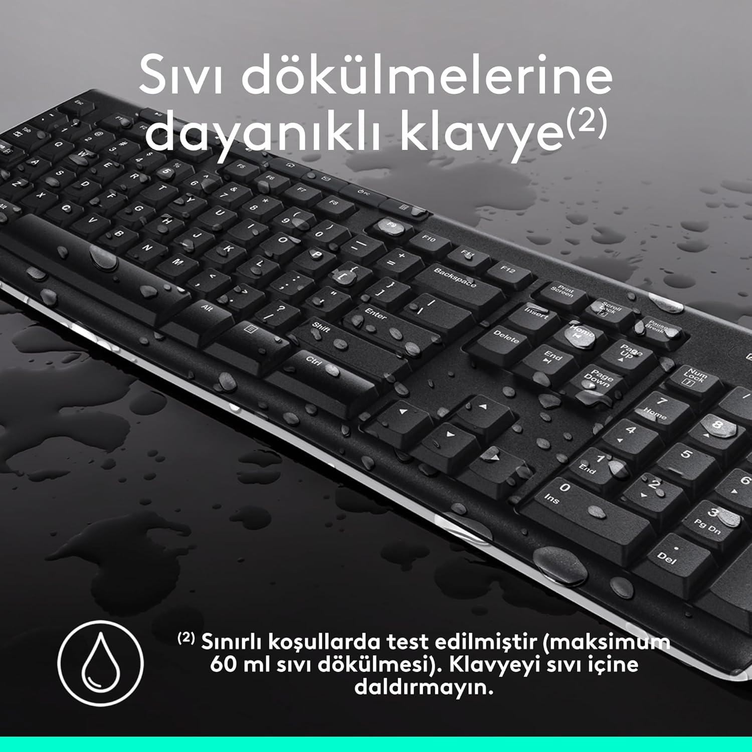 LOGITECH MK270 suya dayanıklı