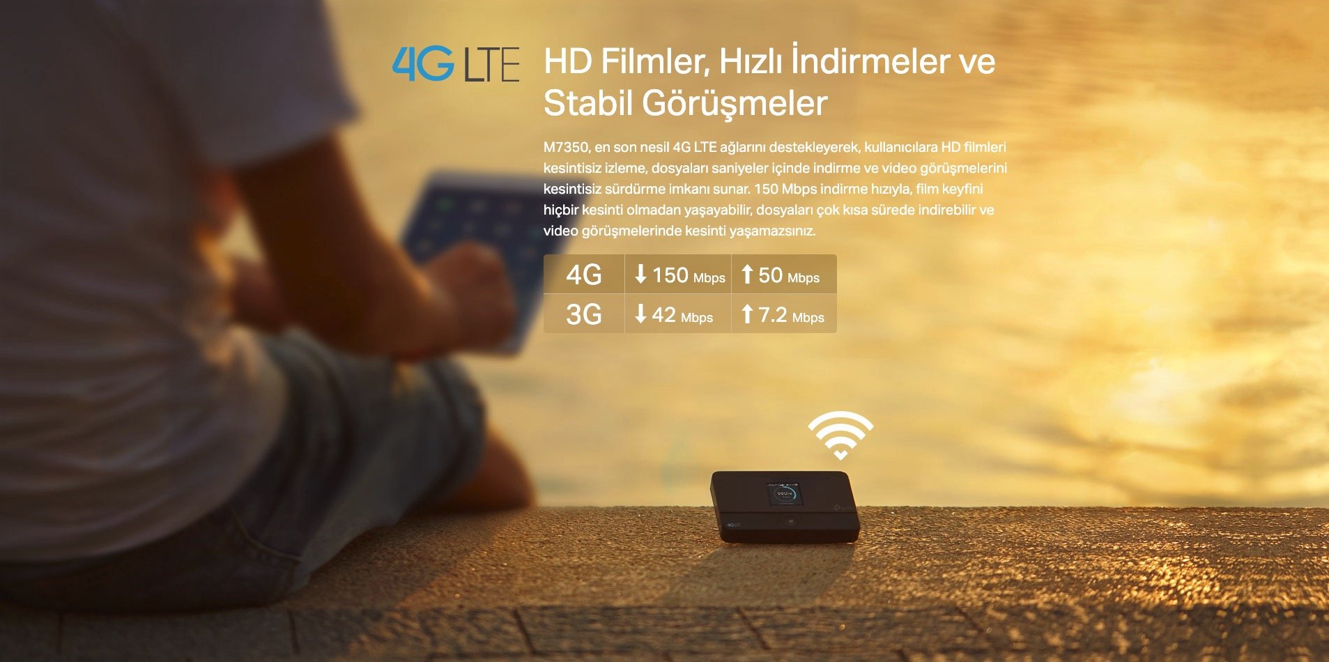 TP-LINK M7350 4G LTE 150MBPS MOBİL TAŞINABİLİR ROUTER