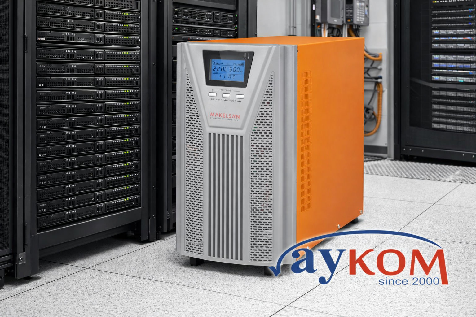 MAKELSAN POWERPACK SE 2KVA 5-10DK 4x12V/9AH 1F/1F ONLİNE UPS MU02000N11EAV06