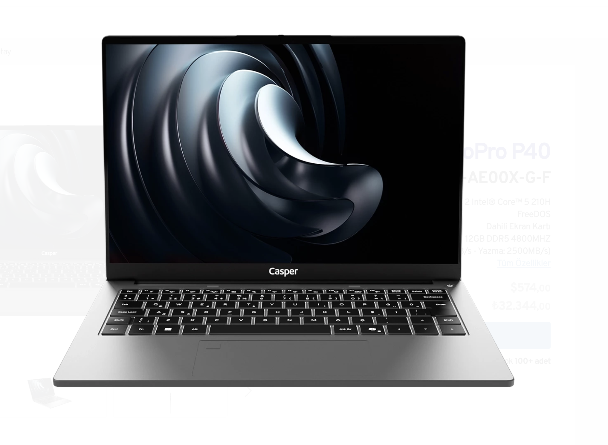 Casper NevoPro Laptop P40 NP40.210H-AE00X-G-F