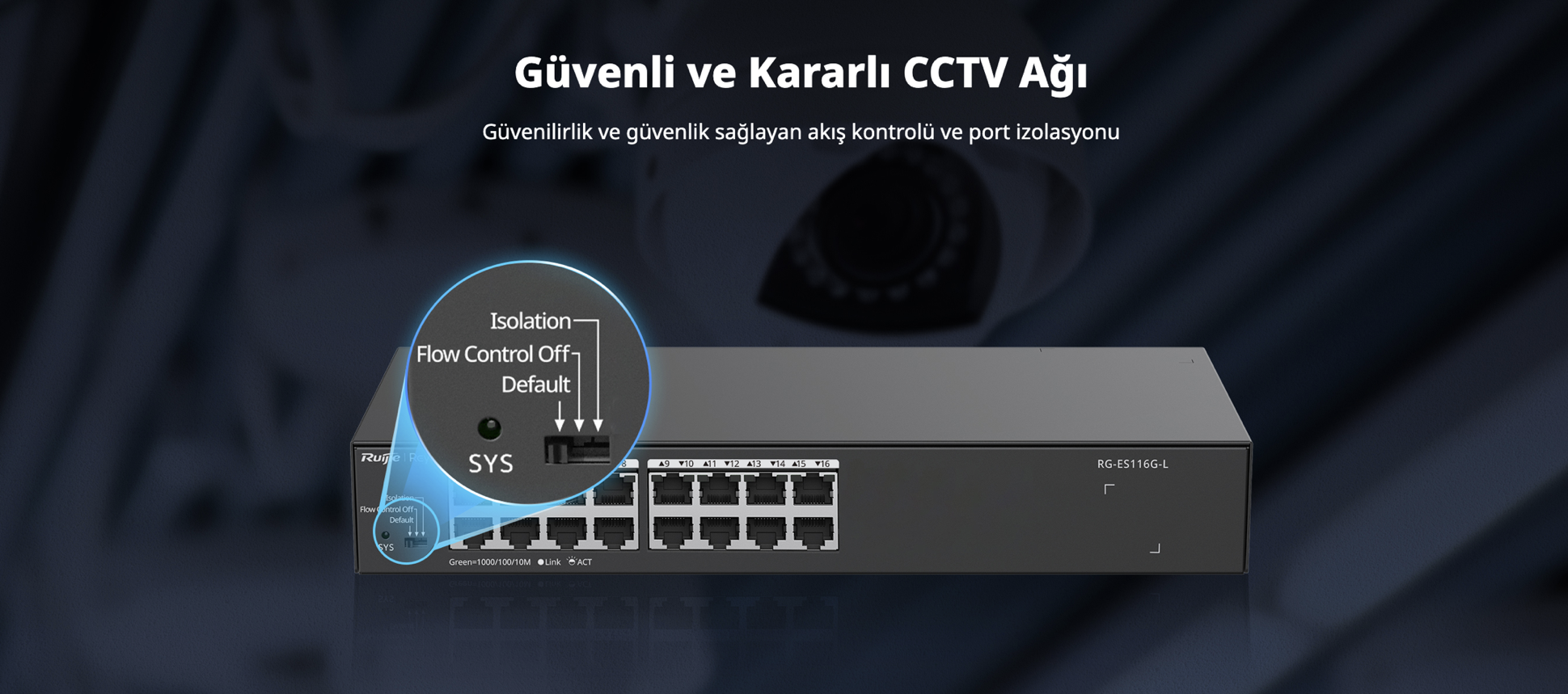 RUIJIE REYEE RG-ES116G-L switch fiyat