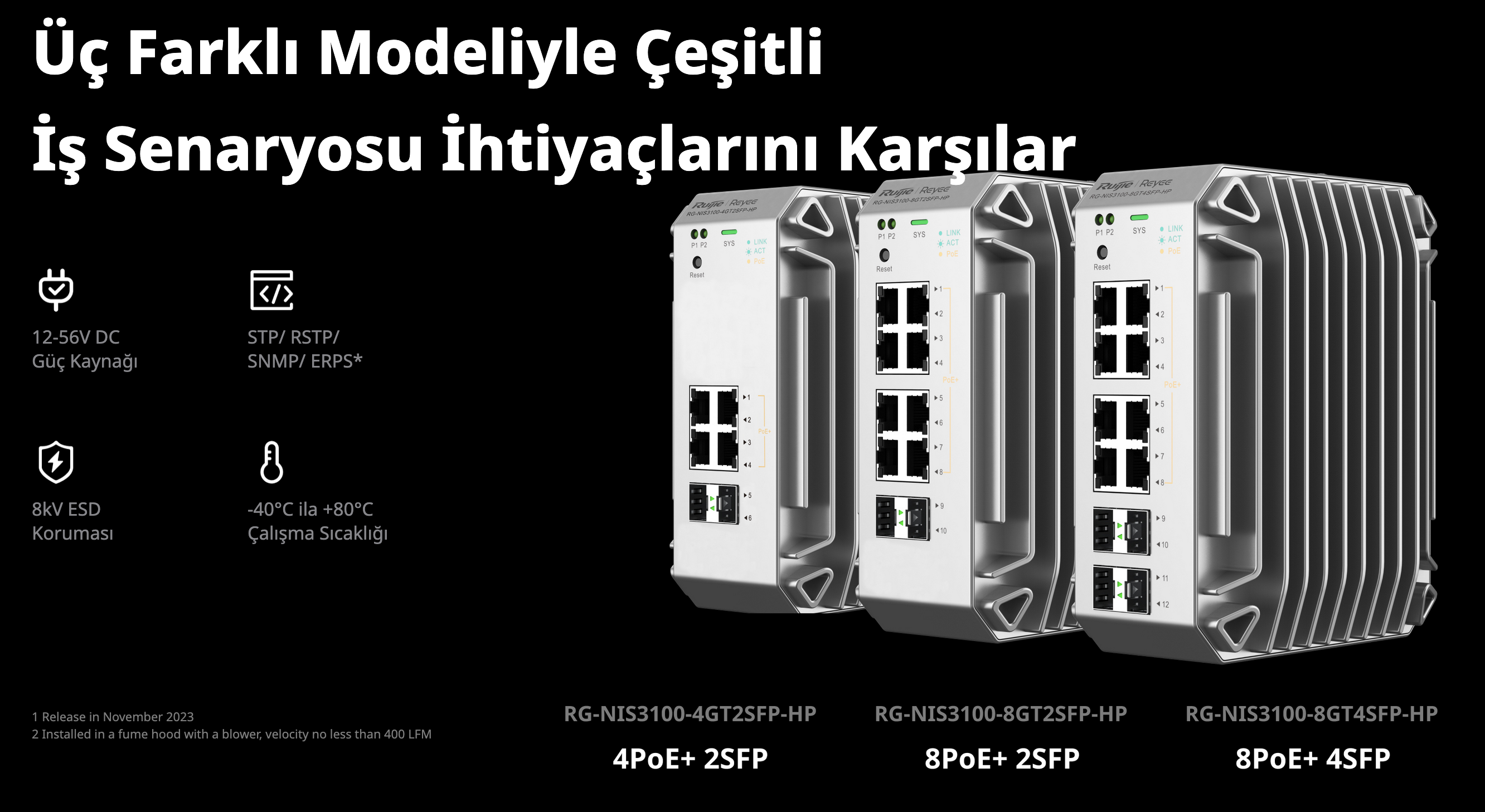 RUIJIE RG-NIS3100-4GT2SFP-HP-8 switch