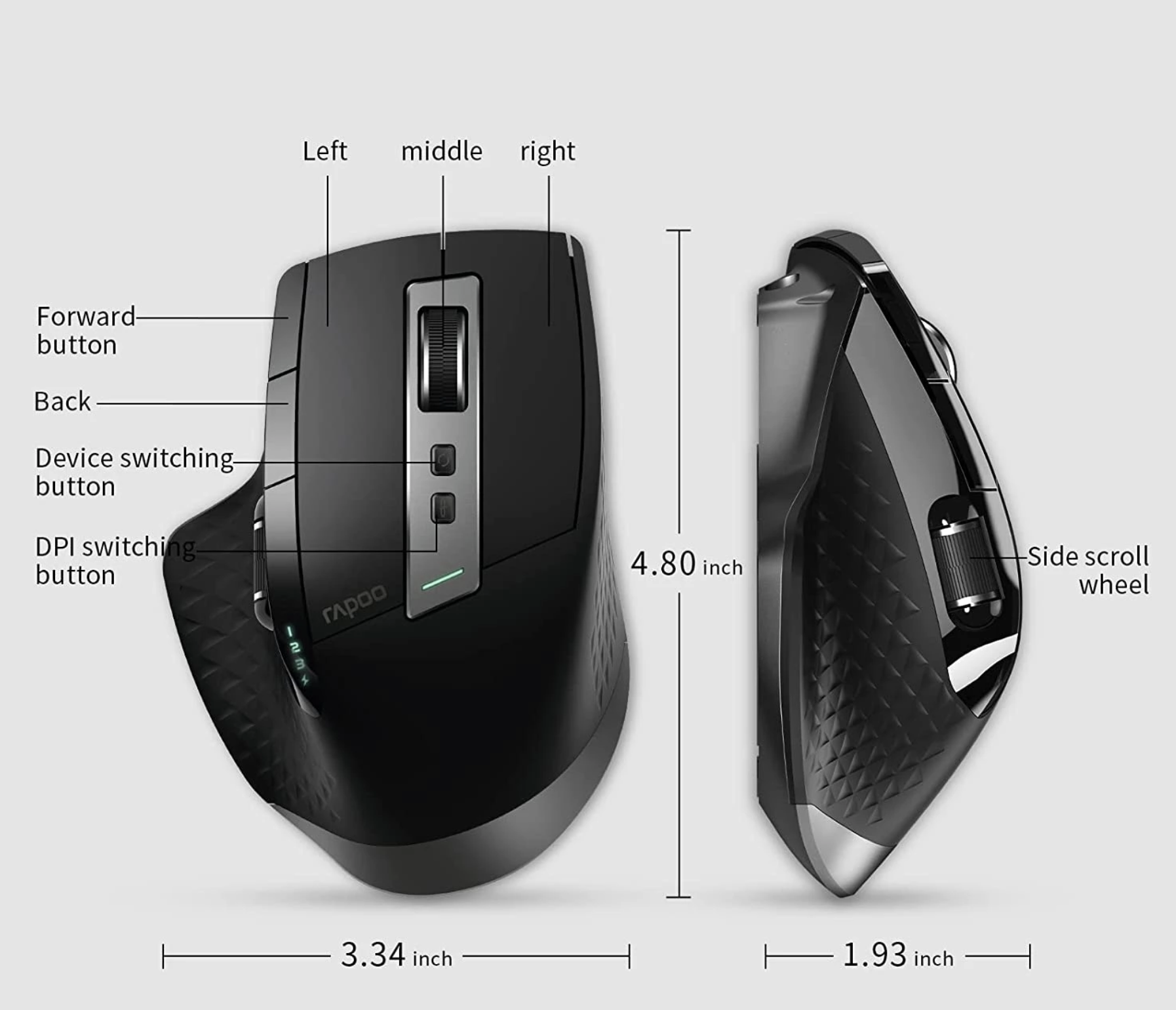 Rapoo MT750S Multi-mode mouse fiyat