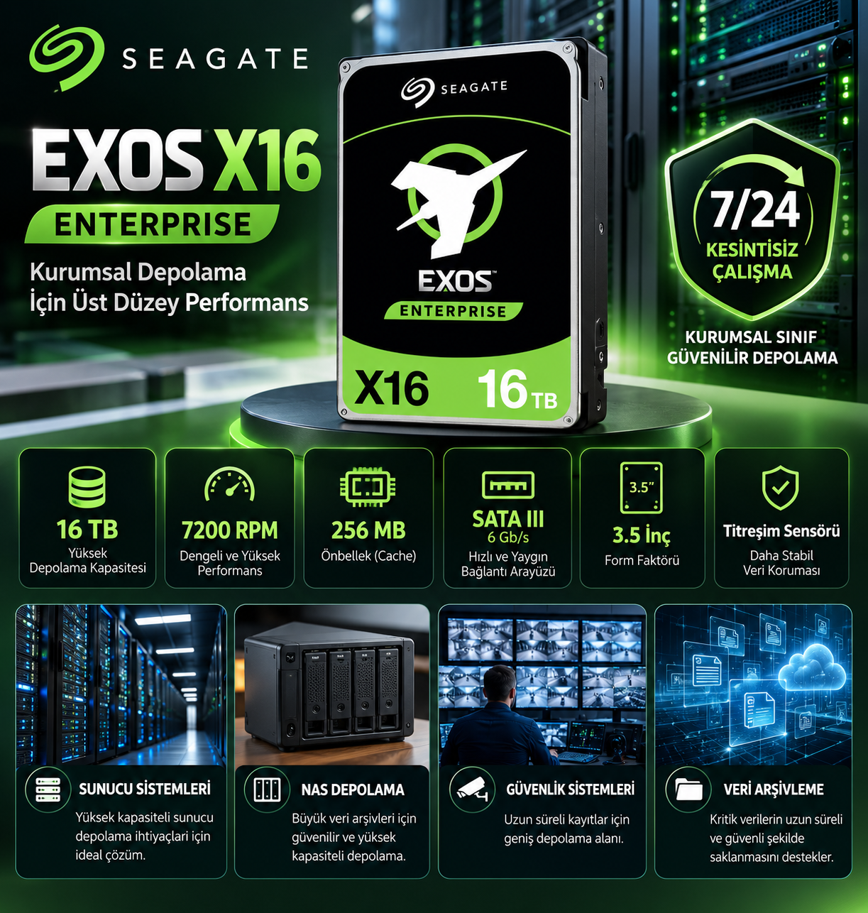 SEAGATE EXOS X16 16TB hdd fiyat