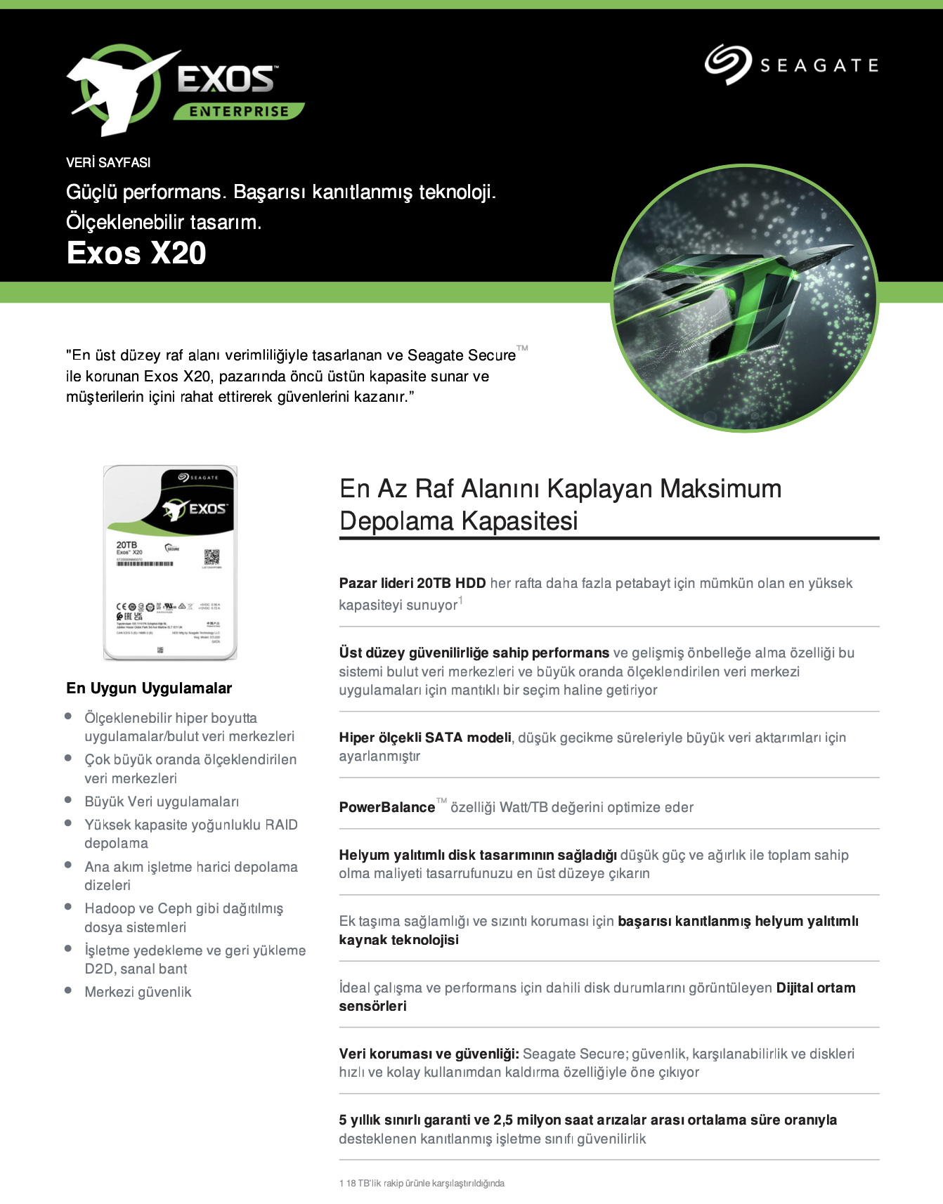 SEAGATE EXOS X20 20TB ST20000NM007D NAS HDD