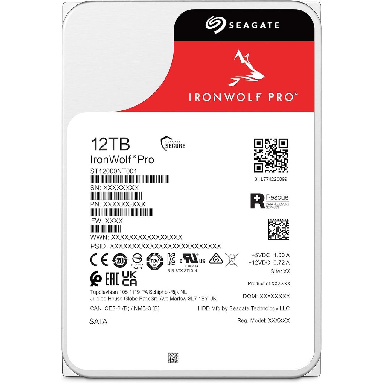 SEAGATE IRONWOLF PRO 12TB