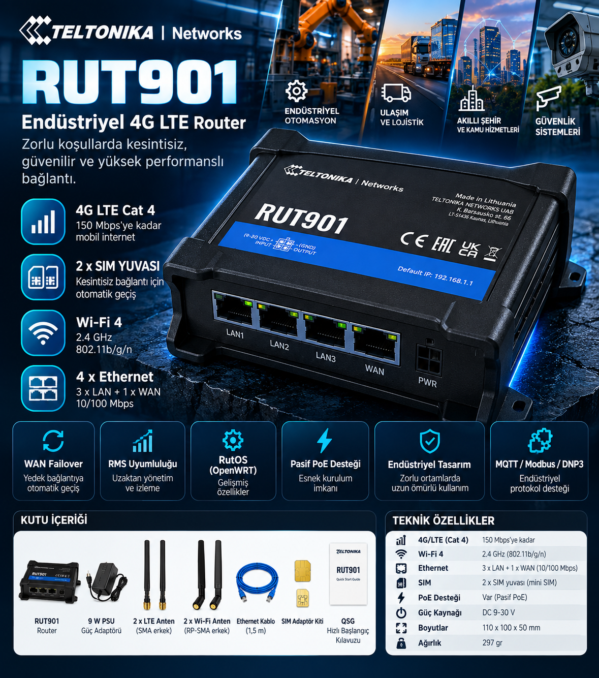 teltonika rut901 fiyat