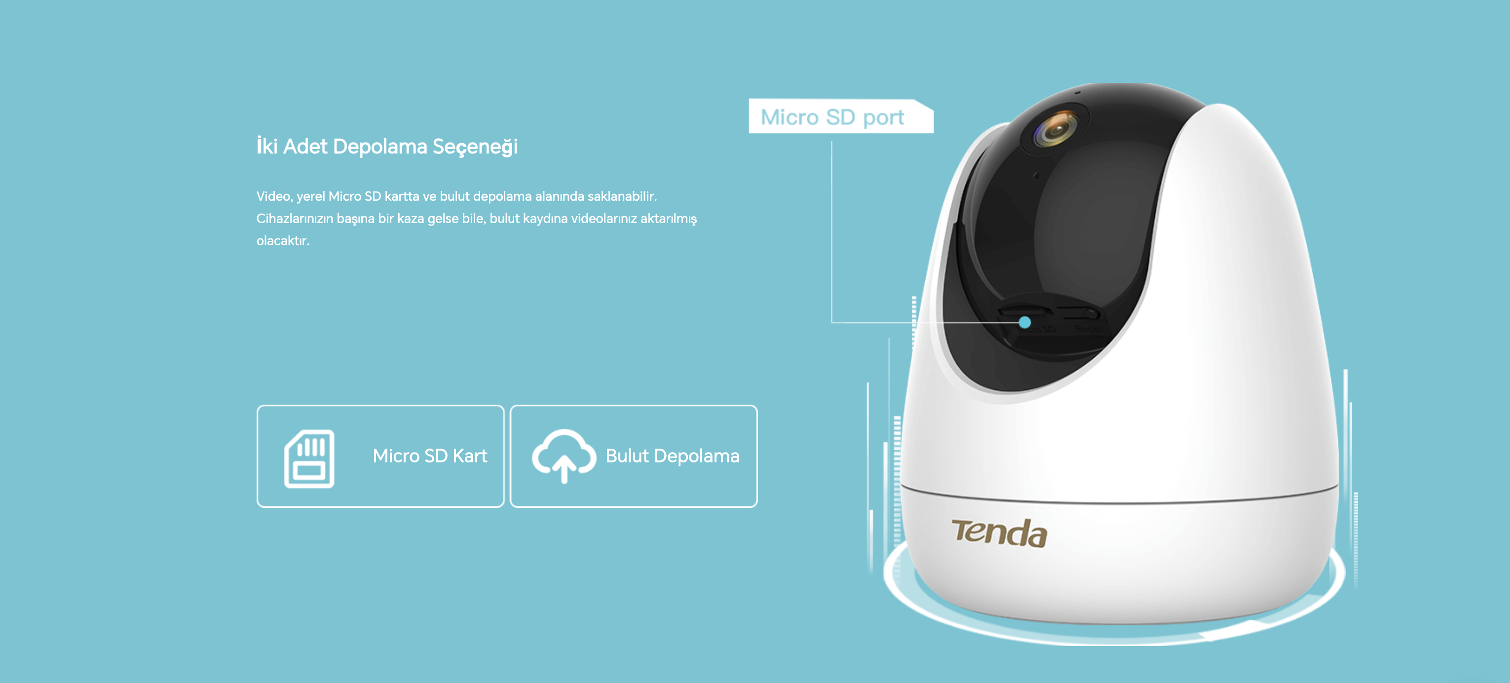 TENDA CP7 4MP WIFI CUBE KAMERA