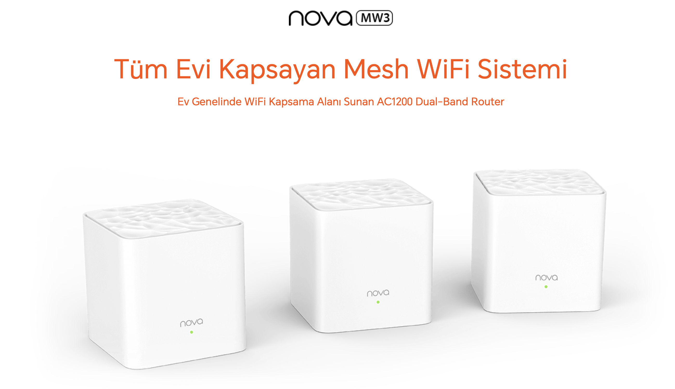 TENDA MW3 (3-PACK) AC1200 fiyat