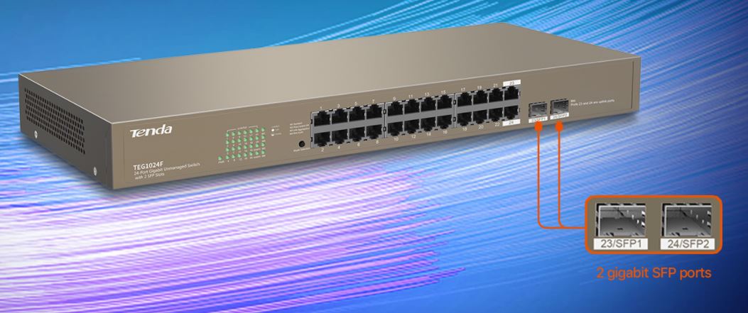 TENDA TEG1024F 24 port switch fiyat