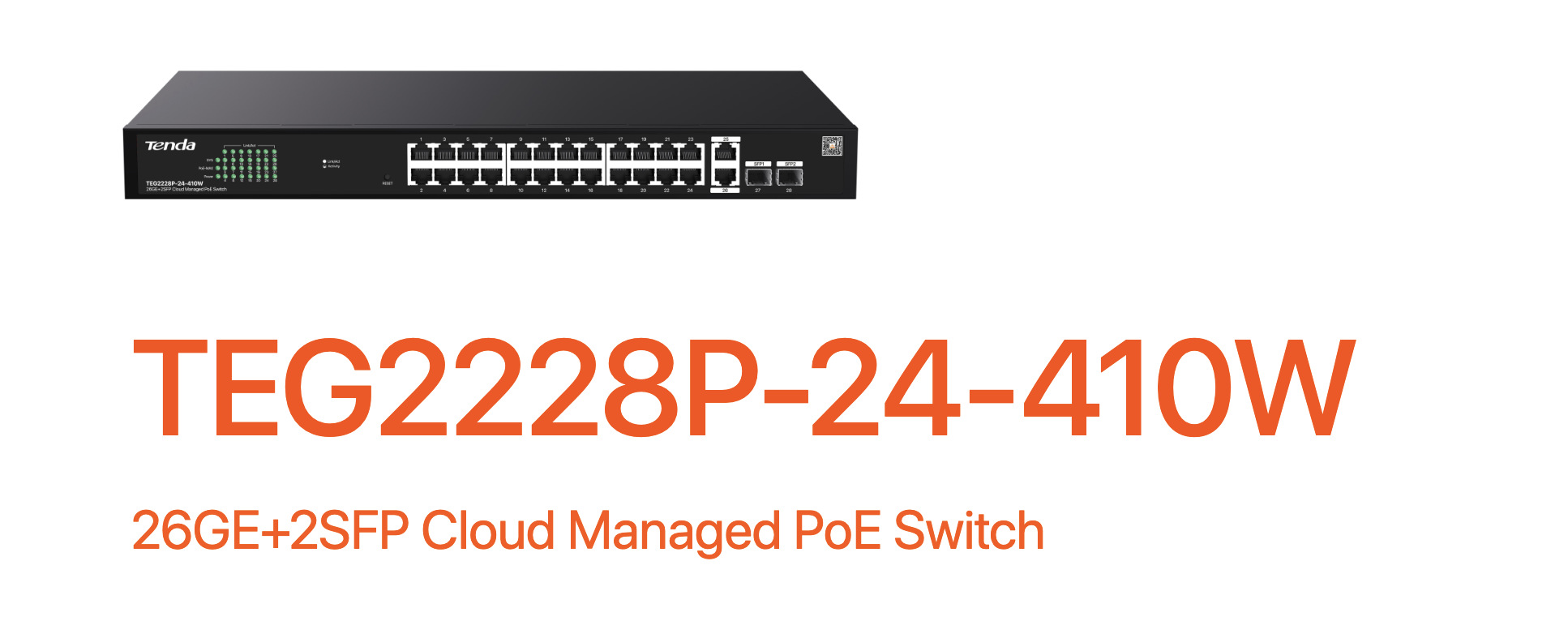 TENDA TEG2228P-24-410W poe switch