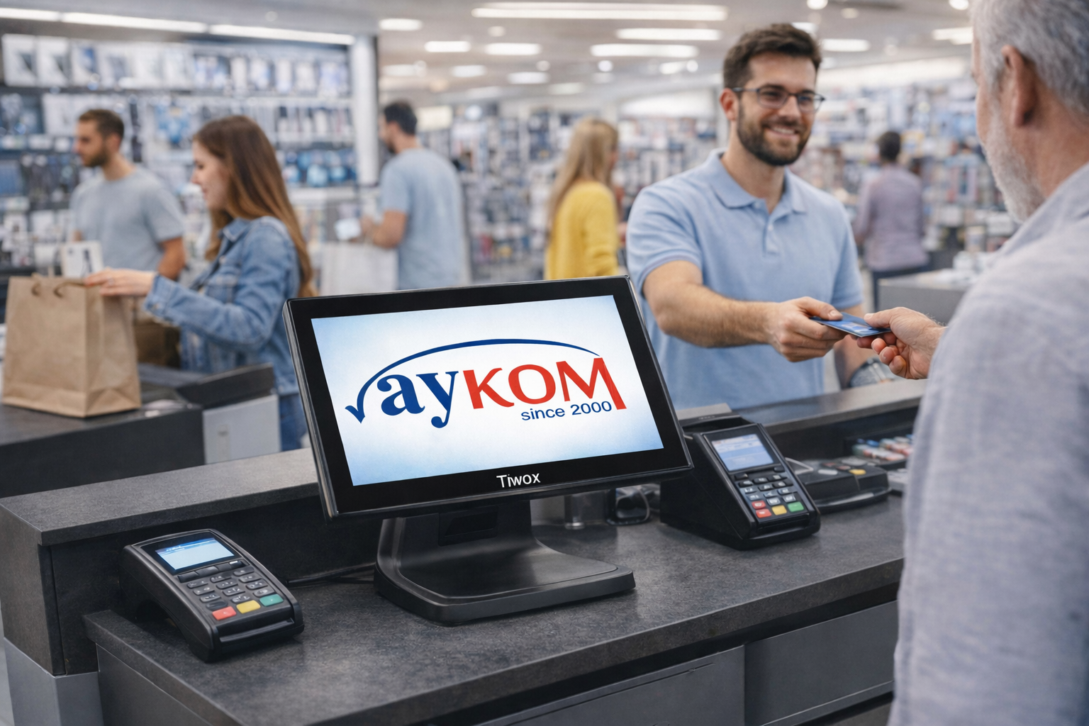 TIWOX TP 7650 I7 5.GEN/8GB/128GBSSD 18.5'' ENDÜSTRİYEL POS PC