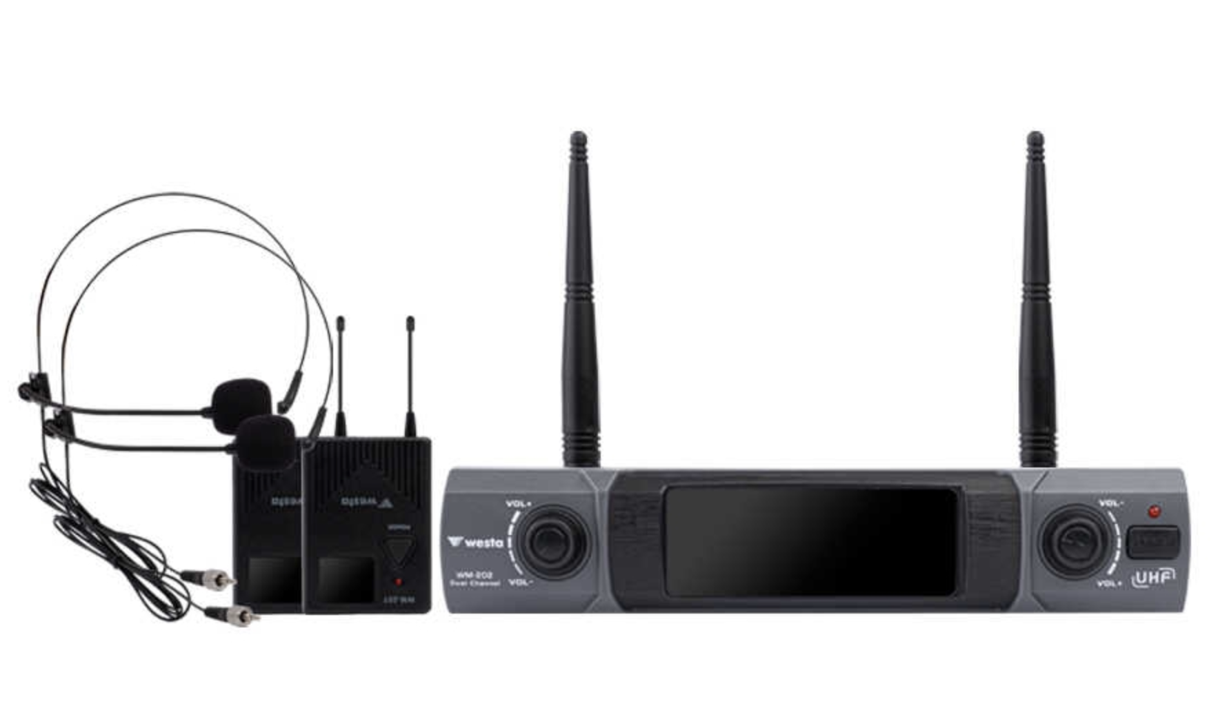 WESTA WM-202T 1 RECEIVER +2 YAKA MİKROFON SETİ