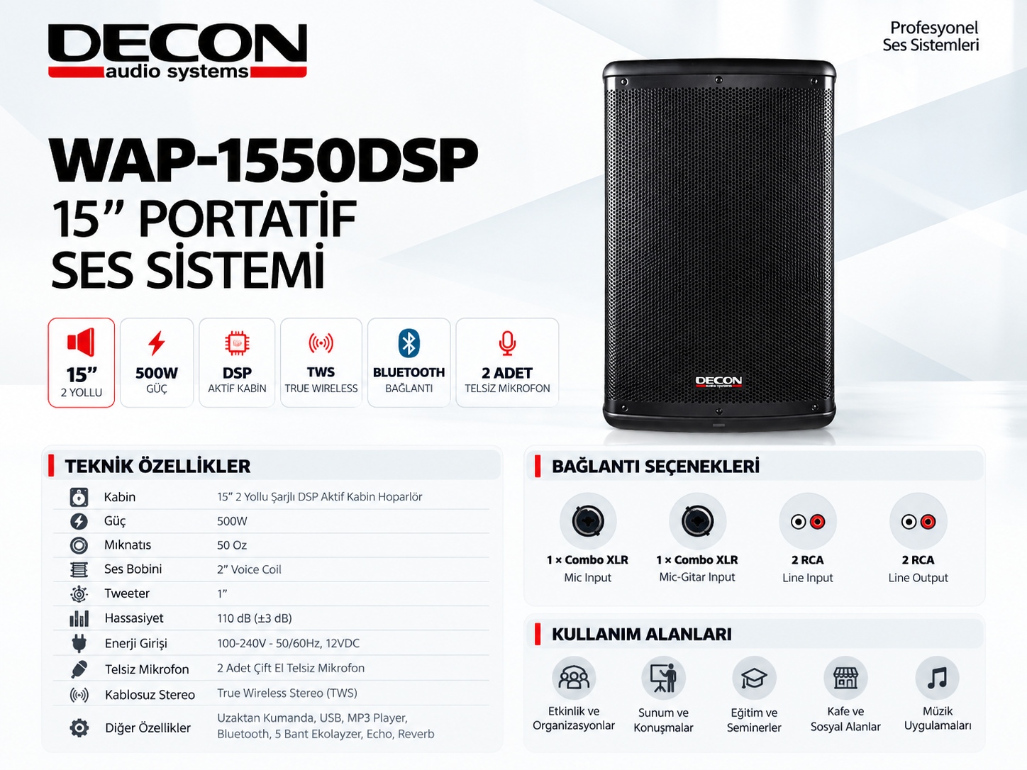 decon-wap-1550dsp-15-inc-portatif-ses-sistemi