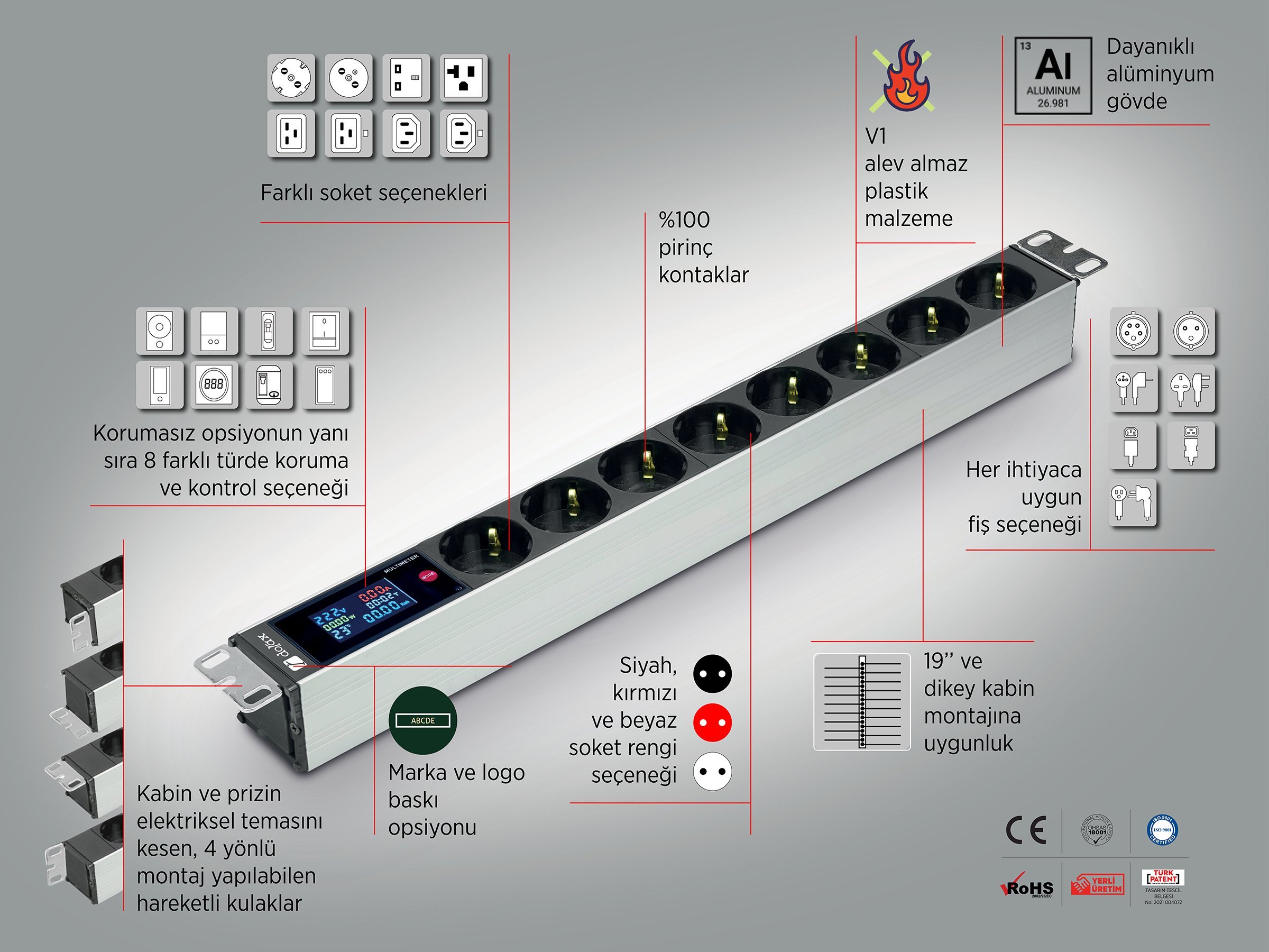 dorax 8 li smart pdu fiyatları