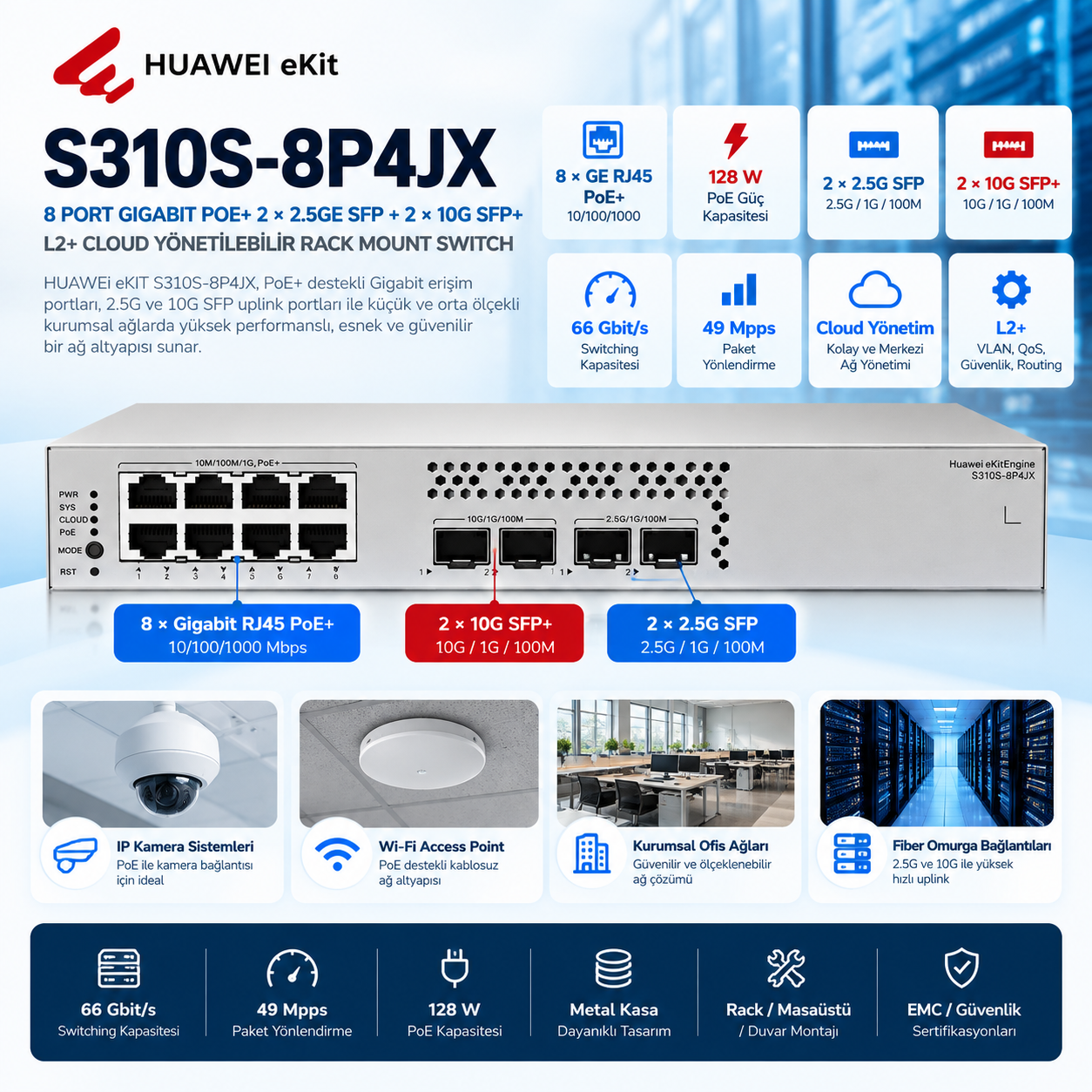 huawei-ekit-s310s-8p4jx-poe-yonetilebilir-switch