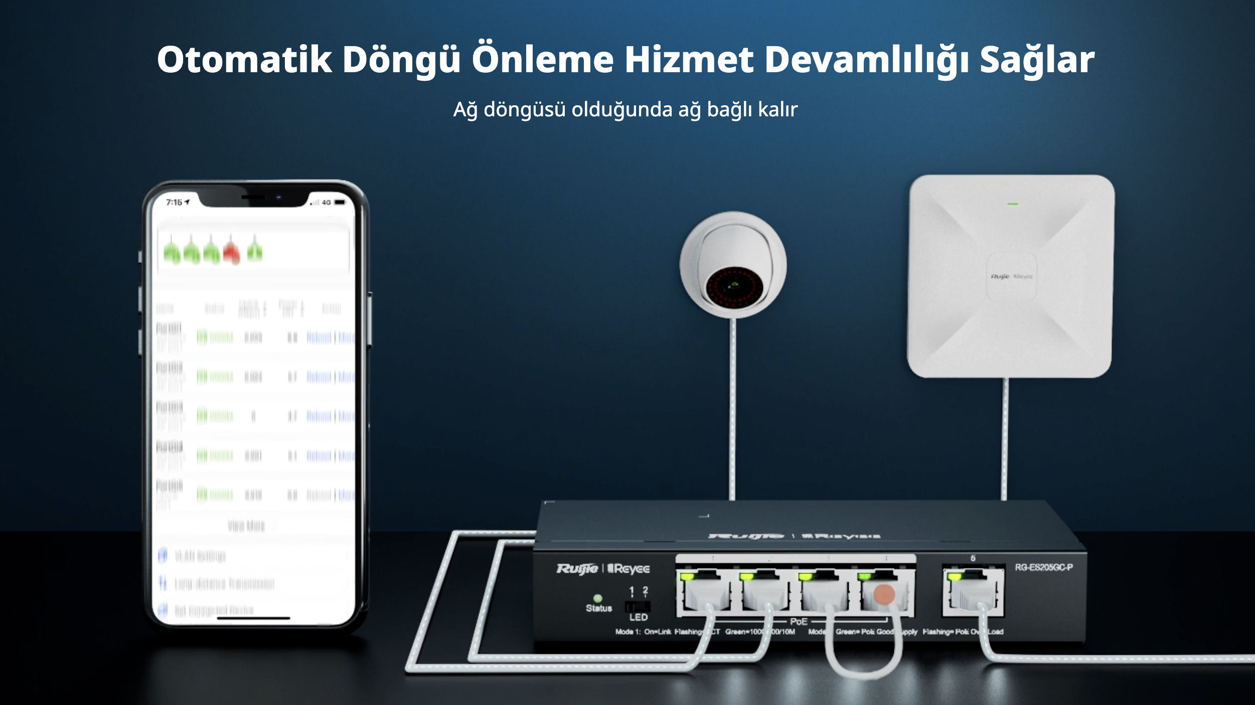 RUIJIE RG-ES208GC switch fiyat