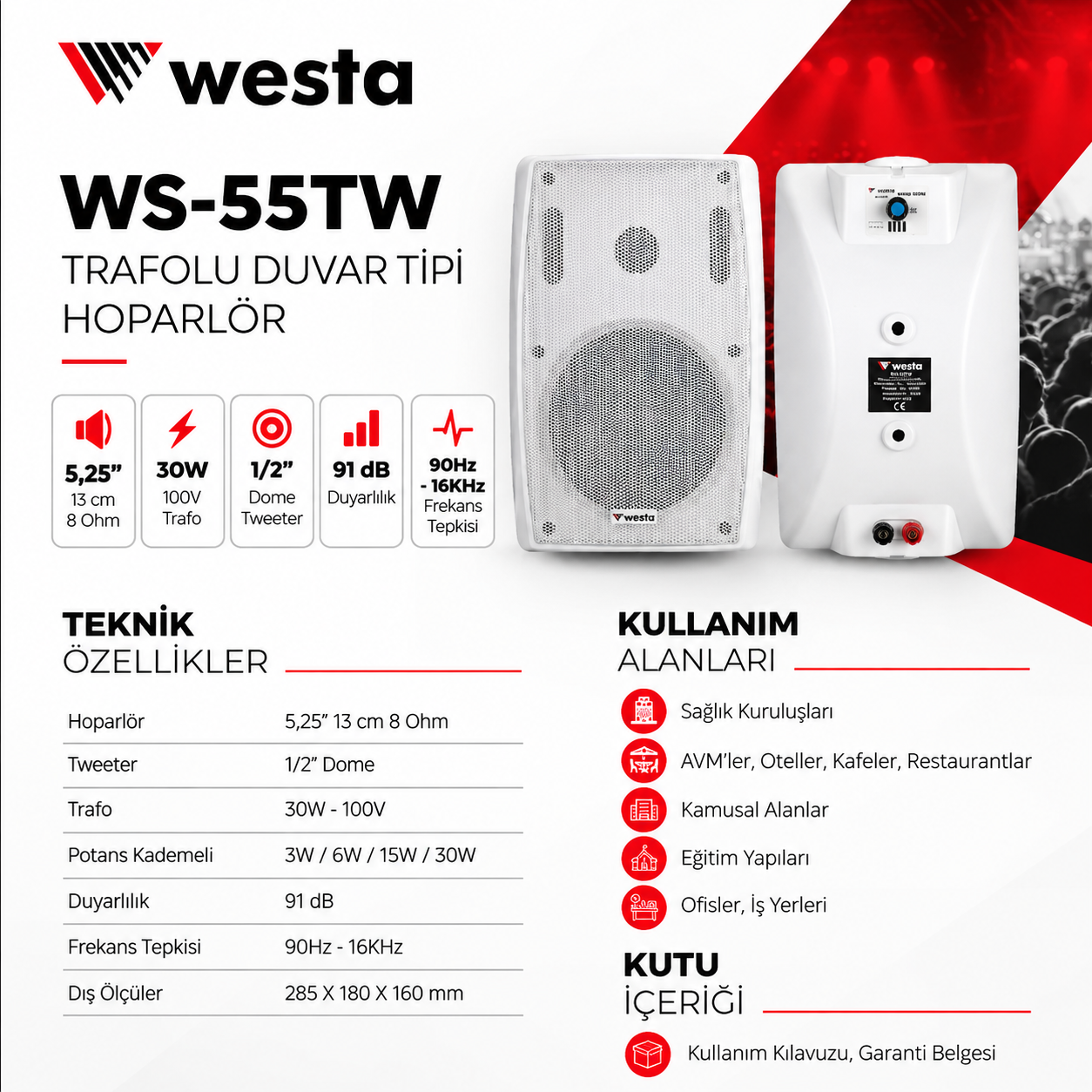 westa-ws-55tw-beyaz-plastik-kabin-hoparlor