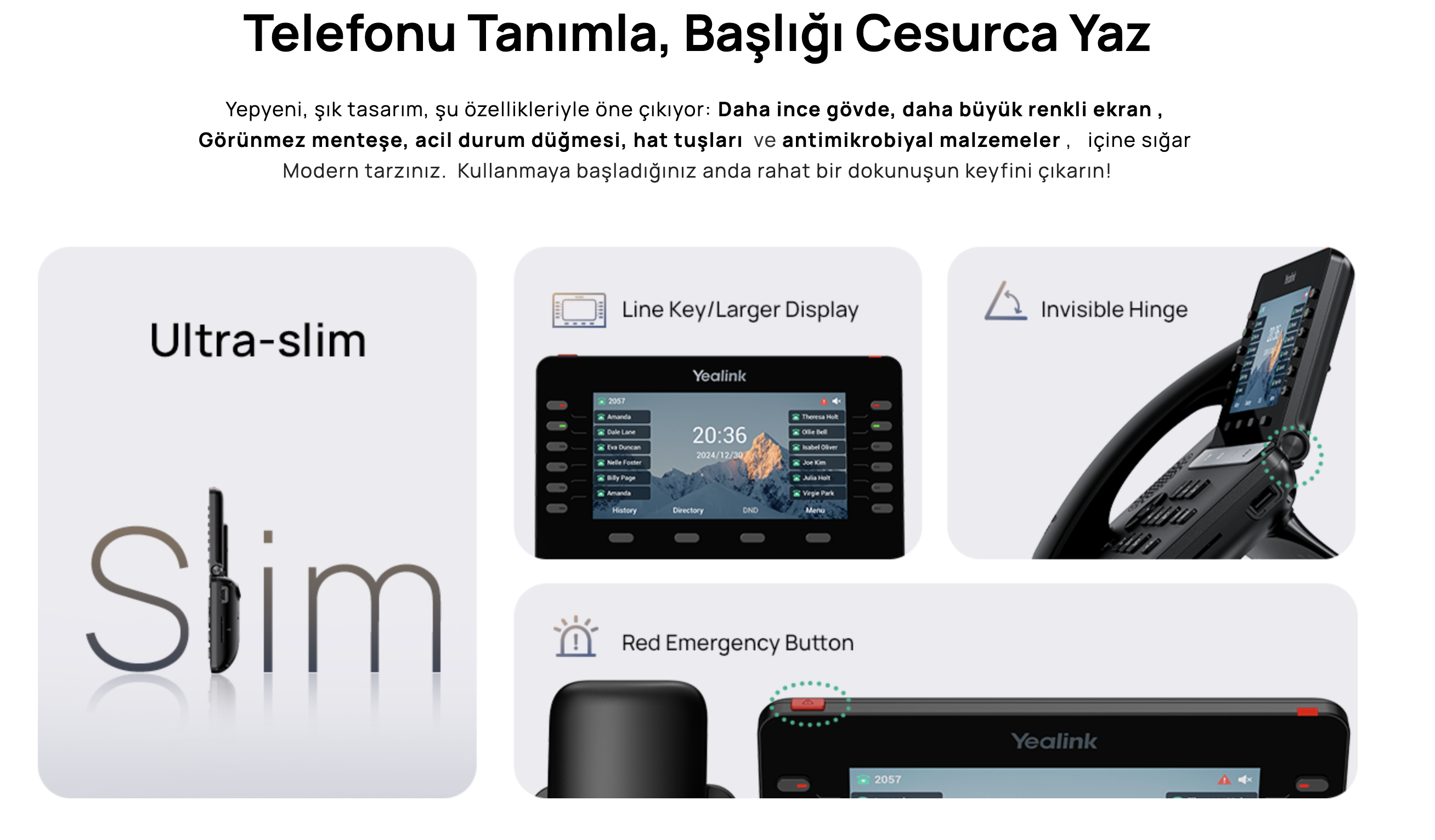 Yealink SIP-T85W IP Telefon