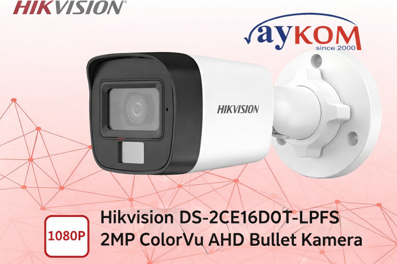 Hikvision DS-2CE16D0T-LPFS 2MP ColorVu Bullet Kamera Fiyat ve Özellikleri