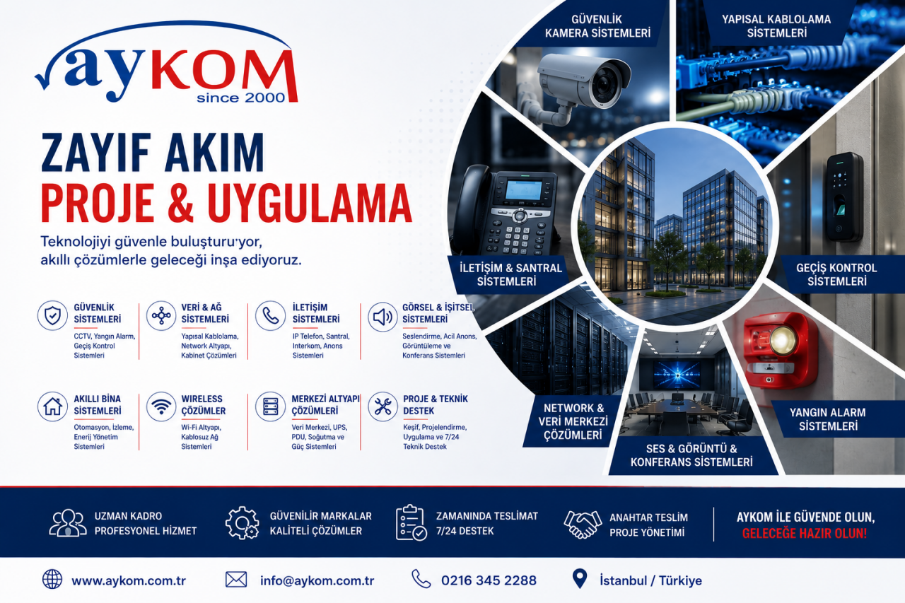 Zayıf Akım Projelerinde Aykom