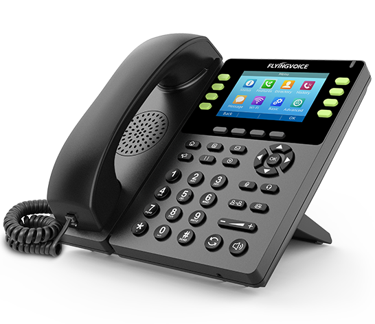FlyingVoice FIP14G Wi-Fi Gigabit IPS Renkli Ekran IP Telefon