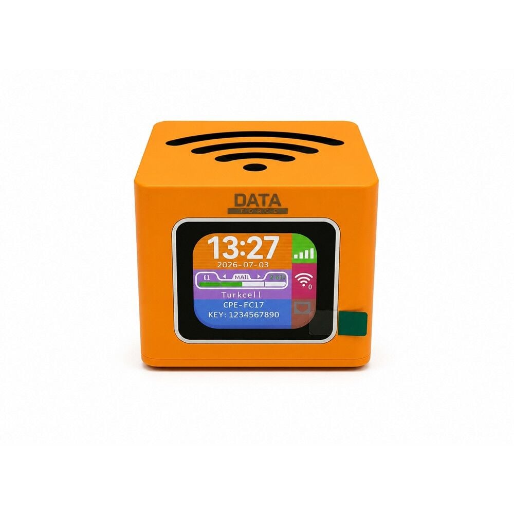 DATAFORCE Q51 WİFİ 6 3200MBPS 1PORT 2.4GHz - 5GHz 4G LTE TAŞINABİLİR SIM KART GİRİŞLİ KÜP ROUTER