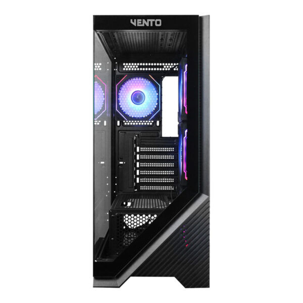 VENTO VG4202FLA 1000W 80+ GOLD 4x12CM ARGB FAN E-ATX TEMPERLİ CAM 2xUSB2.0/1xUSB3.0 SİYAH GAMING KASA