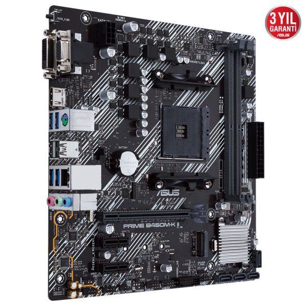 ASUS PRIME B450M-K II B450 2xDDR4 VGA/HDMI/DVI 1xM.2 AM4 ANAKART