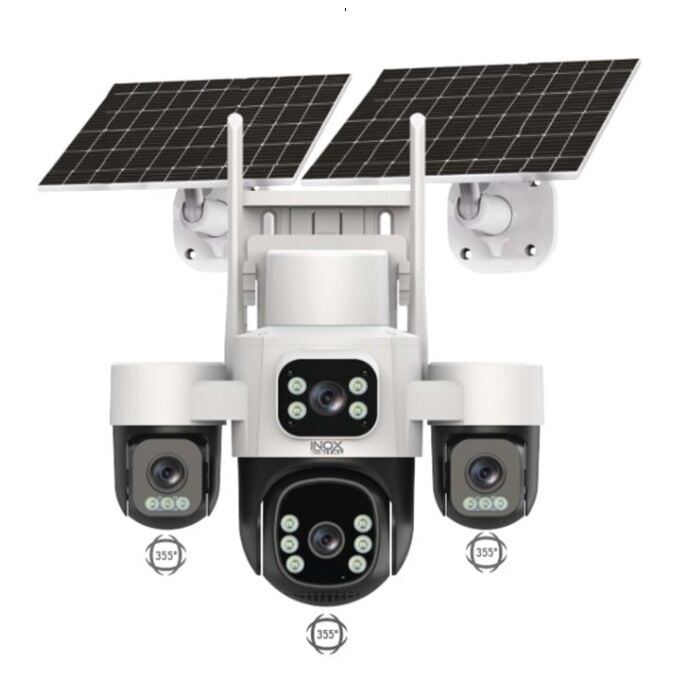 INOX X24 2MP 4 KAMERALI 1920×1080 40MT 4G/LTE IP65 IP SOLAR PANEL KAMERA