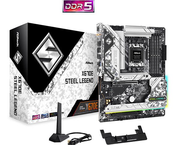ASROCK ANAKART - 90-MXBJ40-A0UAYZ- X670E STEEL LEGEND