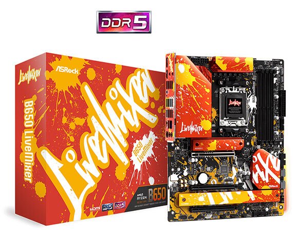 ASROCK ANAKART - 90-MXBJ50-A0UAYZ - B650 LiveMixer