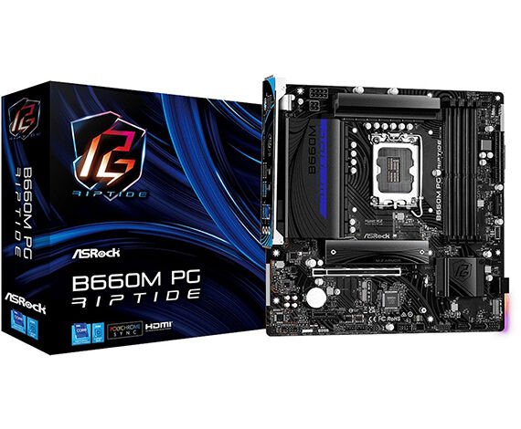 ASROCK ANAKART - 90-MXBJF0-A0UAYZ- B660M PG RIPTID