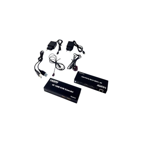 NOVACOM NVC-KVM4K120M CAT6 120MT (2Lİ) HDMI-USB-IR EXTENDER