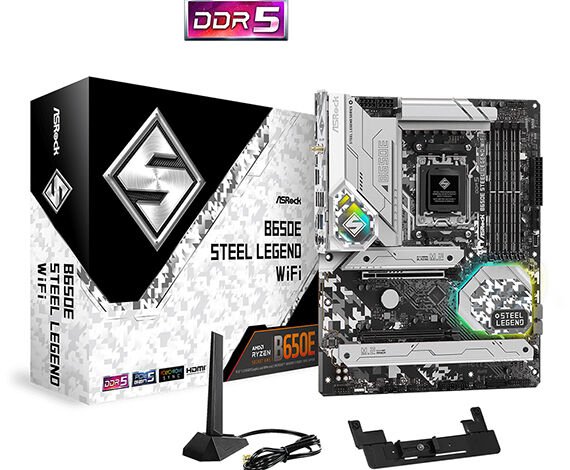 ASROCK ANAKART - 90-MXBJY0-A0UAYZ- B650E STL LG WF
