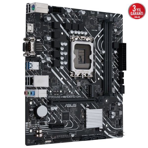 ASUS PRIME H610M-D D4 2xDDR4 VGA/HDMI 1xM.2 1xGLAN 1700P ANAKART