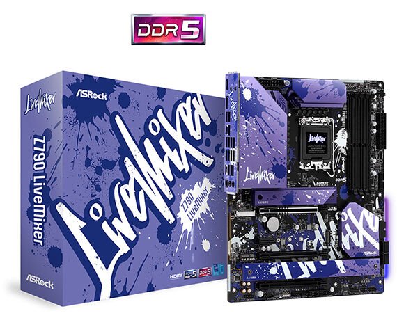 ASROCK ANAKART - 90-MXBK10-A0UAYZ- Z790 LiveMixer