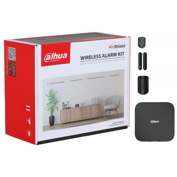 DAHUA DHI-ART-ARC3800H-03-FW2 (868) WIFI KABLOSUZ SİYAH ALARM KİTİ